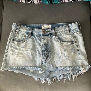One Teaspoon Denim Skirt